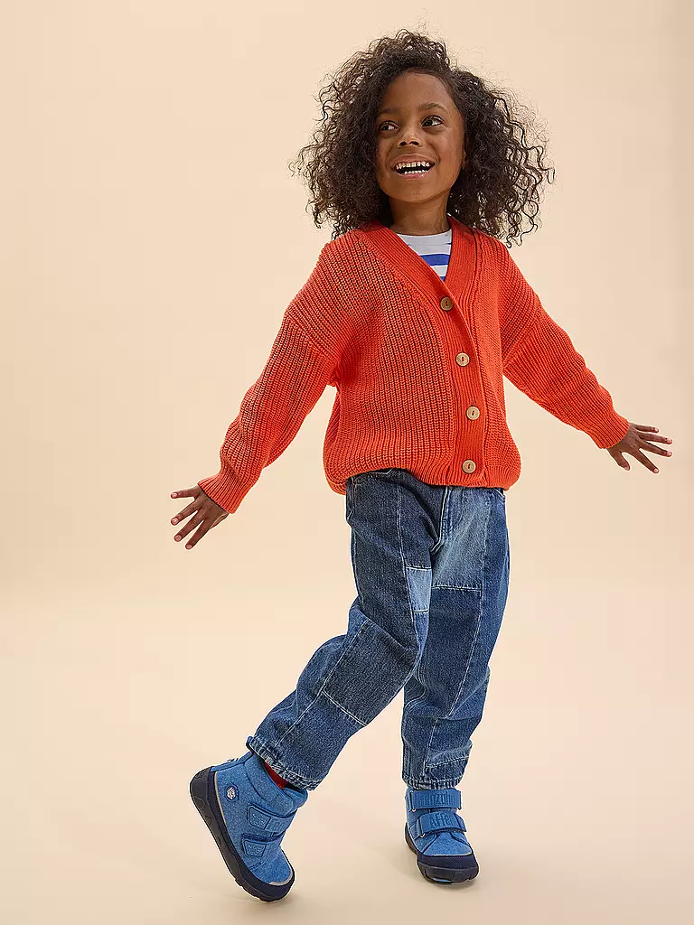 AFFENZAHN | Stivali invernali per bambini WOLLE COMFY Elefante | Blu
