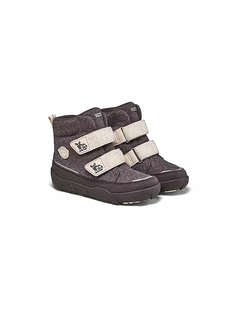AFFENZAHN | Stivali per bambini WOLLE COMFY Rinoceronte | Nero