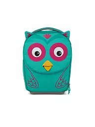 AFFENZAHN | Trolley per bambini "Amico di viaggio - Eluise Gufo" | Turchese