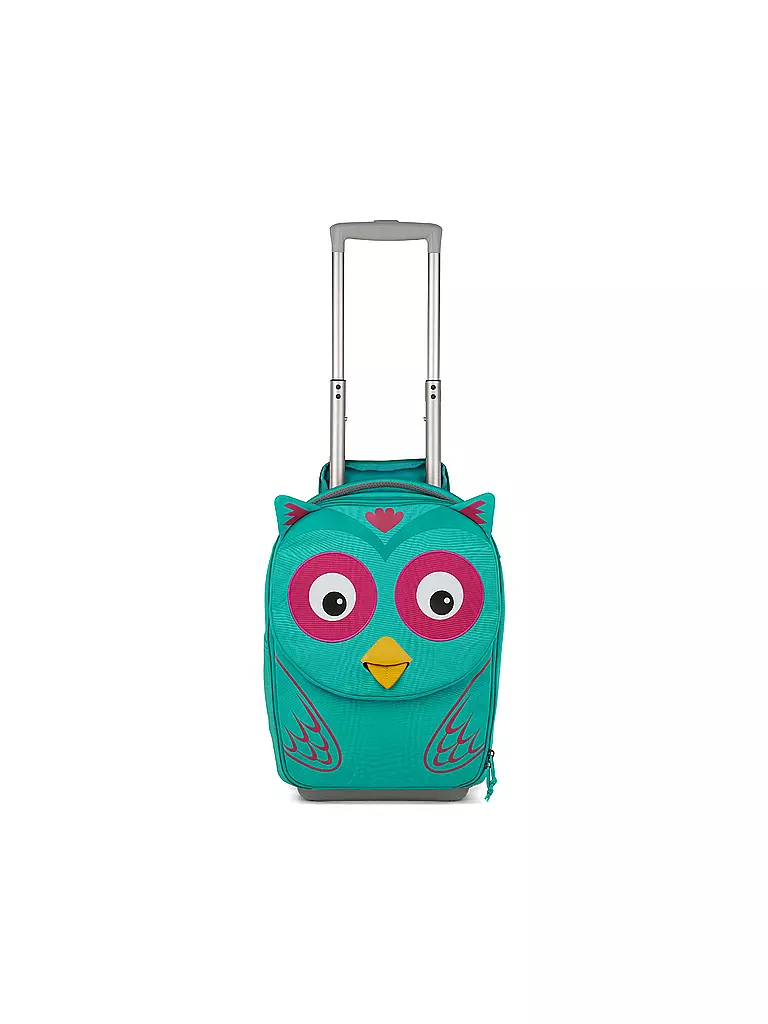 AFFENZAHN | Trolley per bambini "Amico di viaggio - Eluise Gufo" | Turchese