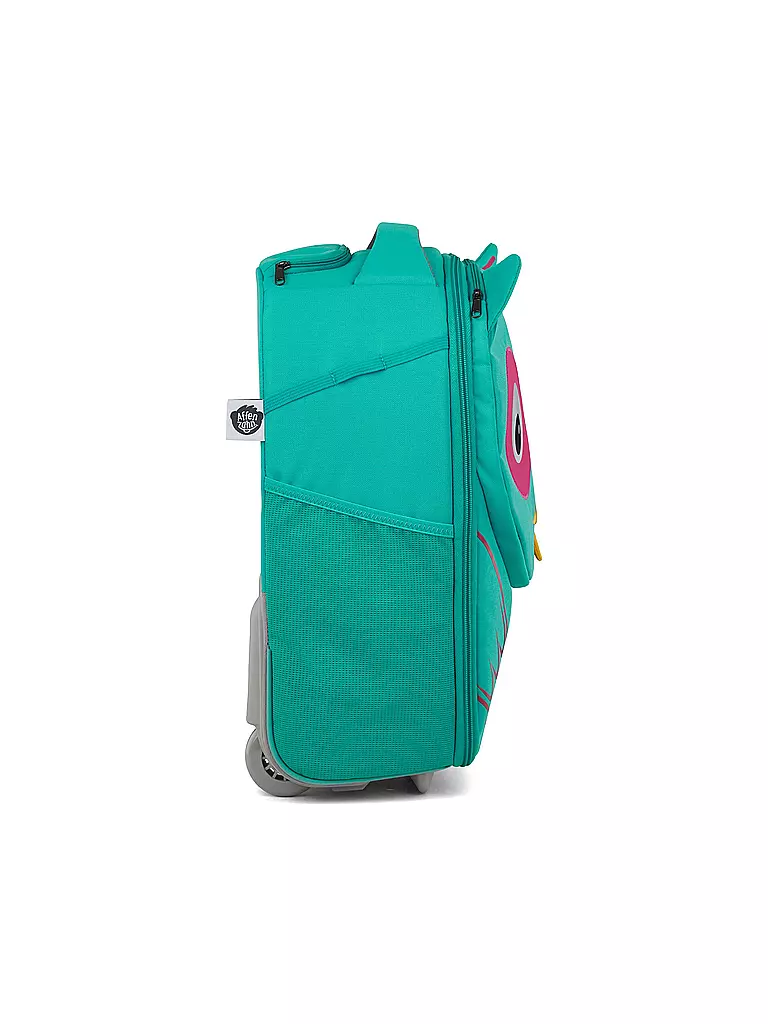 AFFENZAHN | Trolley per bambini "Amico di viaggio - Eluise Gufo" | Turchese
