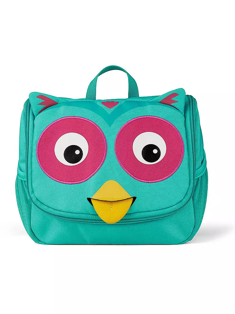 AFFENZAHN | Trousse da toilette per bambini Gufo | Turchese