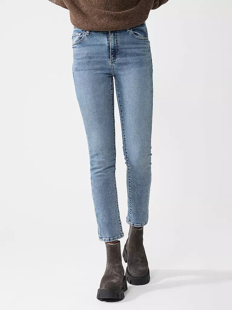 AG | Jeans a vita alta slim straight fit MARI | Blu chiaro