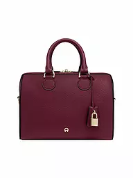 AIGNER | Borsa in pelle - Borsa a mano DELIA Small | Rosso scuro