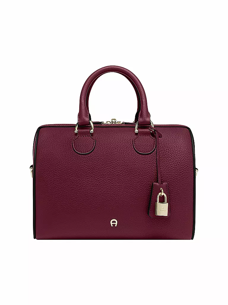 AIGNER | Borsa in pelle - Borsa a mano DELIA Small | Rosso scuro