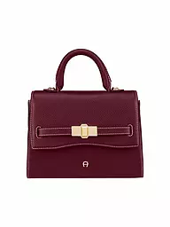 AIGNER | Borsa in pelle - Borsa a mano FARAH Small | Rosso scuro