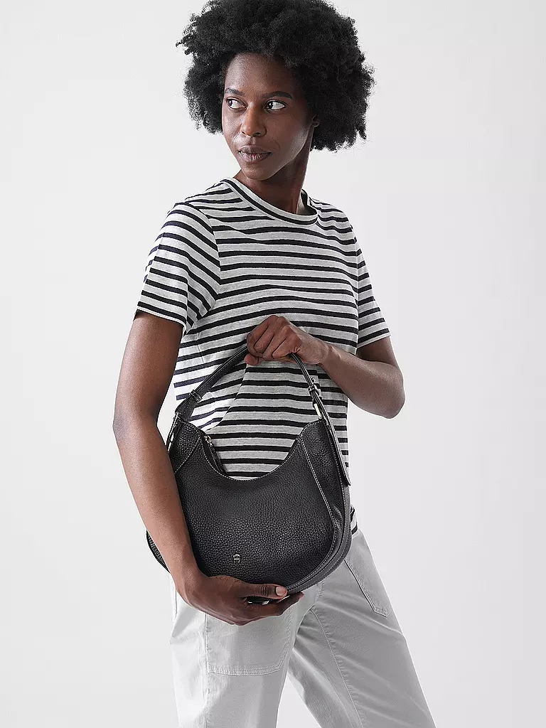 AIGNER | Borsa in pelle - Borsa a spalla JOAN Medium | Nero