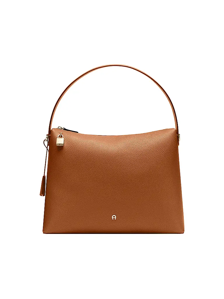 AIGNER | Borsa in pelle - Hobo Bag DELIA Large | Marrone