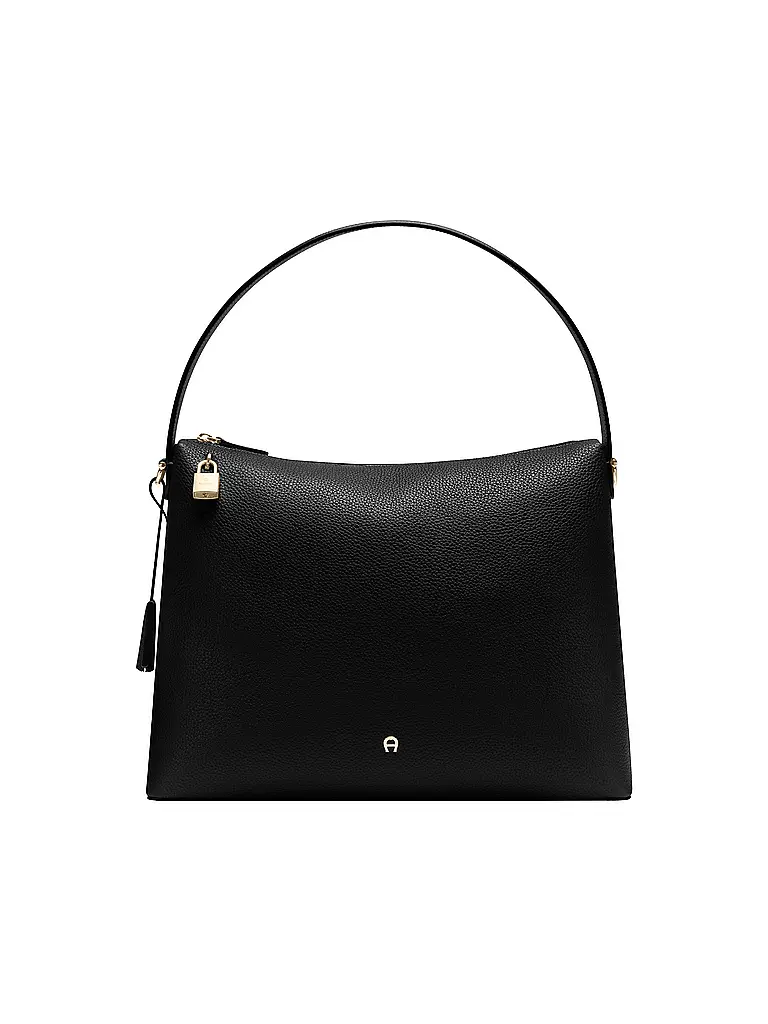 AIGNER | Borsa in pelle - Hobo Bag DELIA Large | Nero