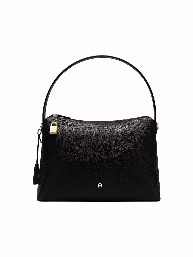 AIGNER | Borsa in pelle - Hobo Bag DELIA Medium | Nero