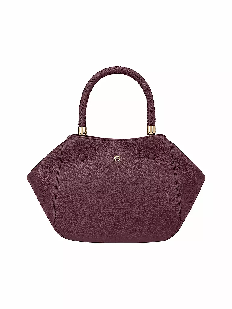 AIGNER | Borsa in pelle - Shopper CARRE SOFT Medium | Rosso scuro