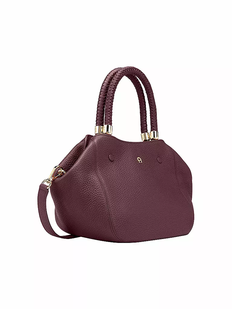 AIGNER | Borsa in pelle - Shopper CARRE SOFT Medium | Rosso scuro