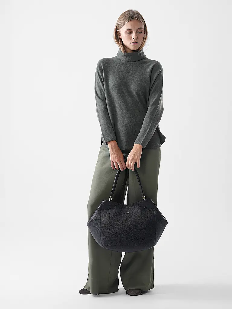 AIGNER | Ledertasche  - Shopper CARRE SOFT Large | Nero