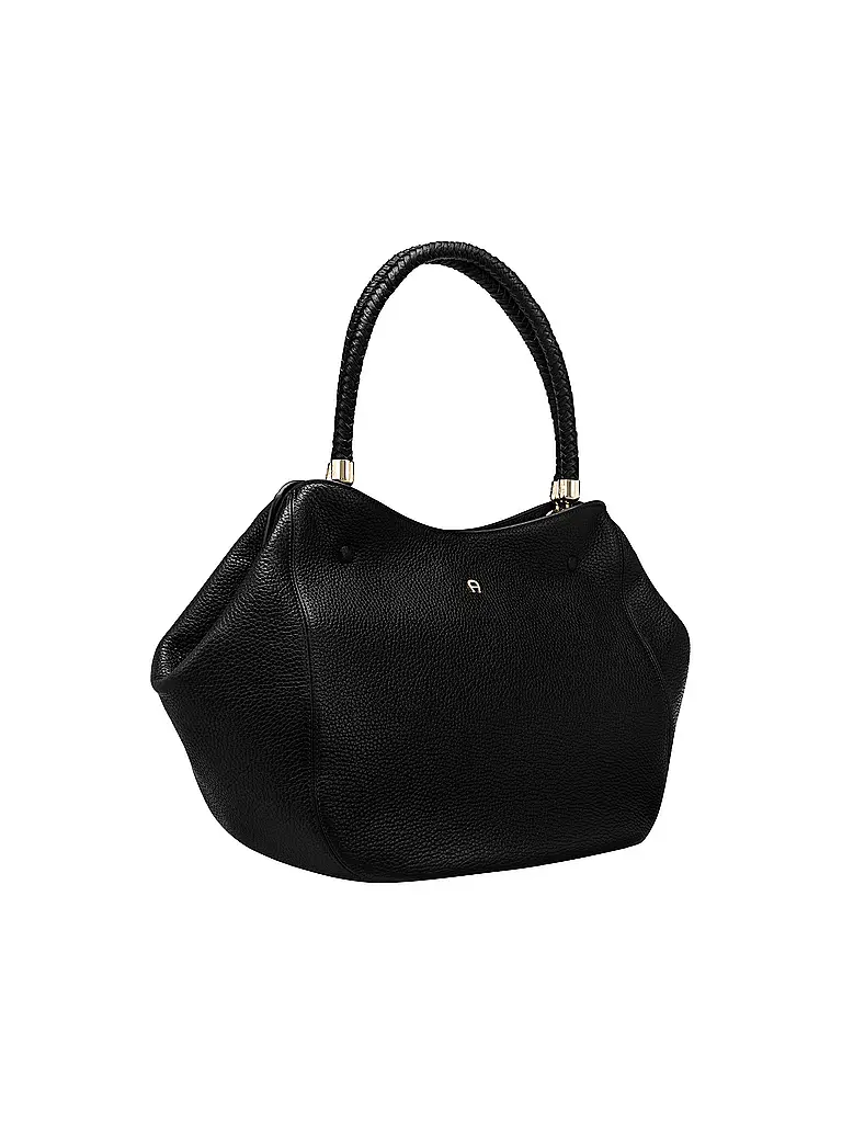 AIGNER | Ledertasche  - Shopper CARRE SOFT Large | Nero