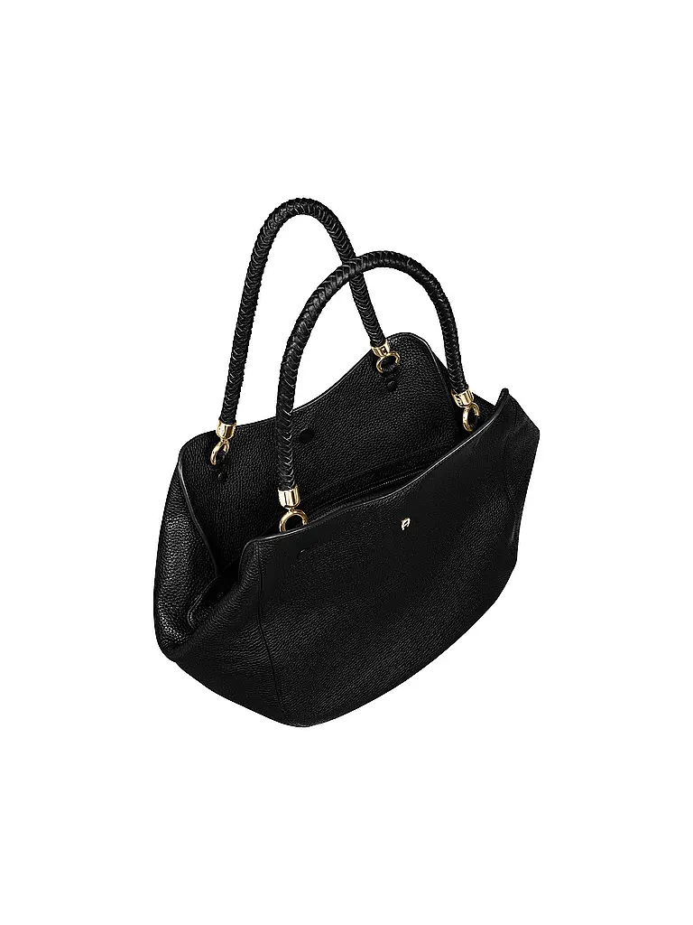 AIGNER | Ledertasche  - Shopper CARRE SOFT Large | Nero