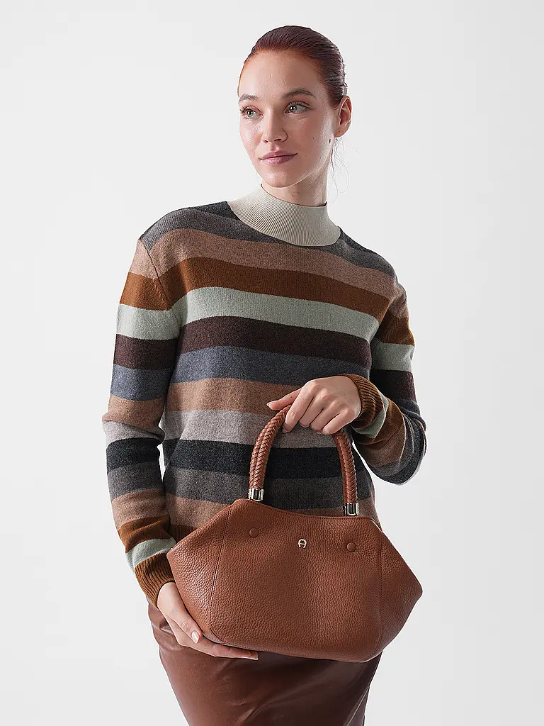 AIGNER | Ledertasche  - Shopper CARRE SOFT Medium | Marrone