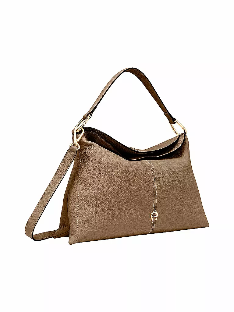 AIGNER | Ledertasche - Hobo SAVANNAH Medium | Beige
