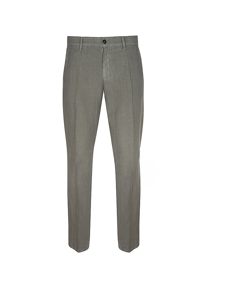 Pantaloni di lino LOU-J oliva 31/L32