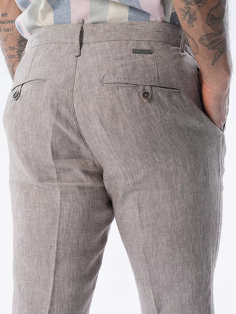 ALBERTO | Leinenhose STEVE  | Beige