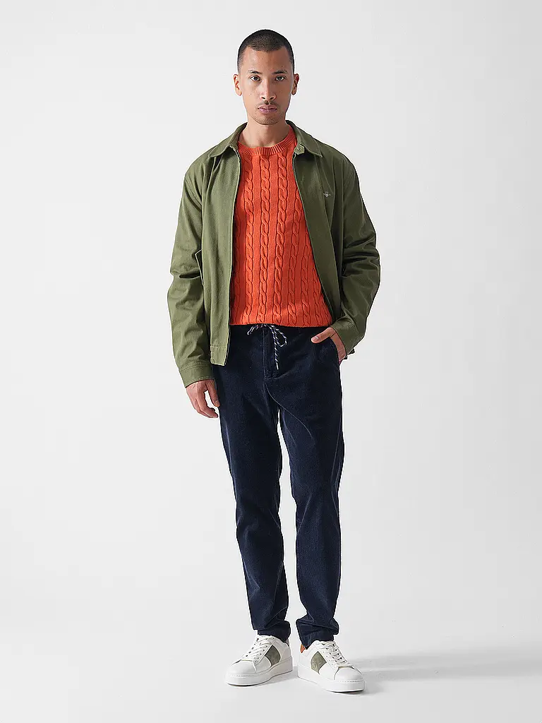 ALBERTO | Pantaloni in velluto a coste slim fit JUMP | Blu scuro