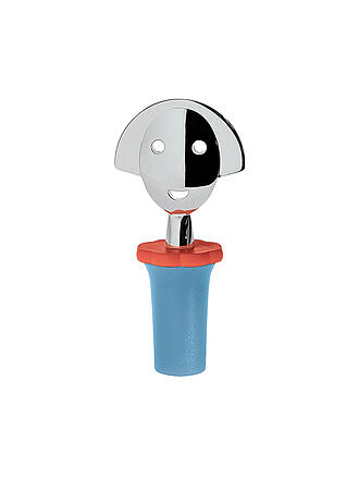 ALESSI | Tappo per bottiglia Anna Stop azzurro 4 cm