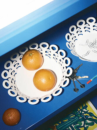 ALESSI | Cestino VIMINI 22cm Acciaio Inossidabile Epossidico. Bianco