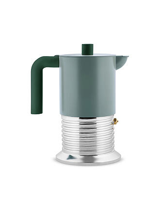 ALESSI | Caffettiera VITE 6 tazze Alluminio/Verdesalvia