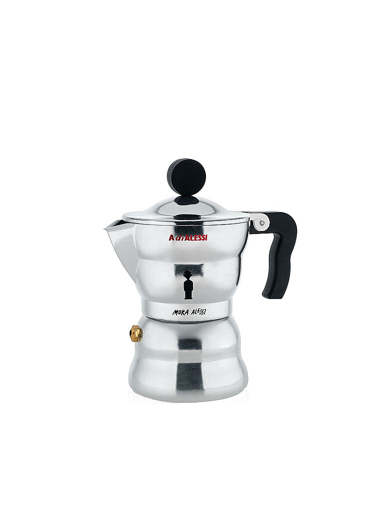 Macchina per espresso Moka- - Alluminio / 3 tazze argento