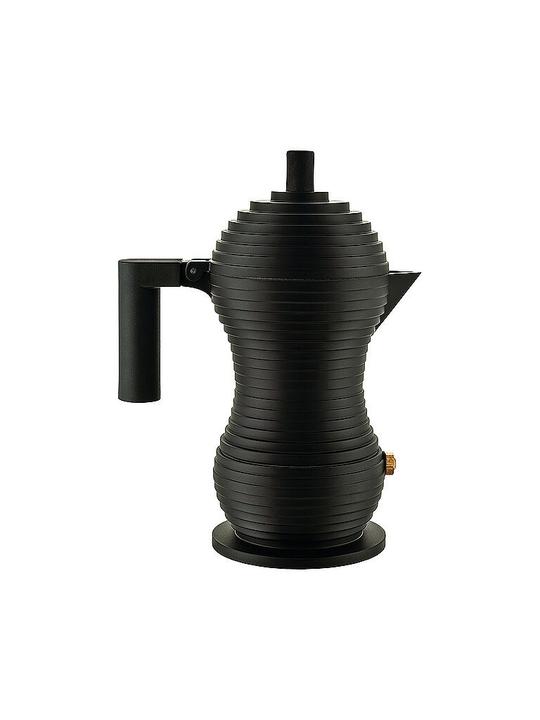 ALESSI Espressomaschine Pulcina Black Alu Schwarz 1 Tasse nero