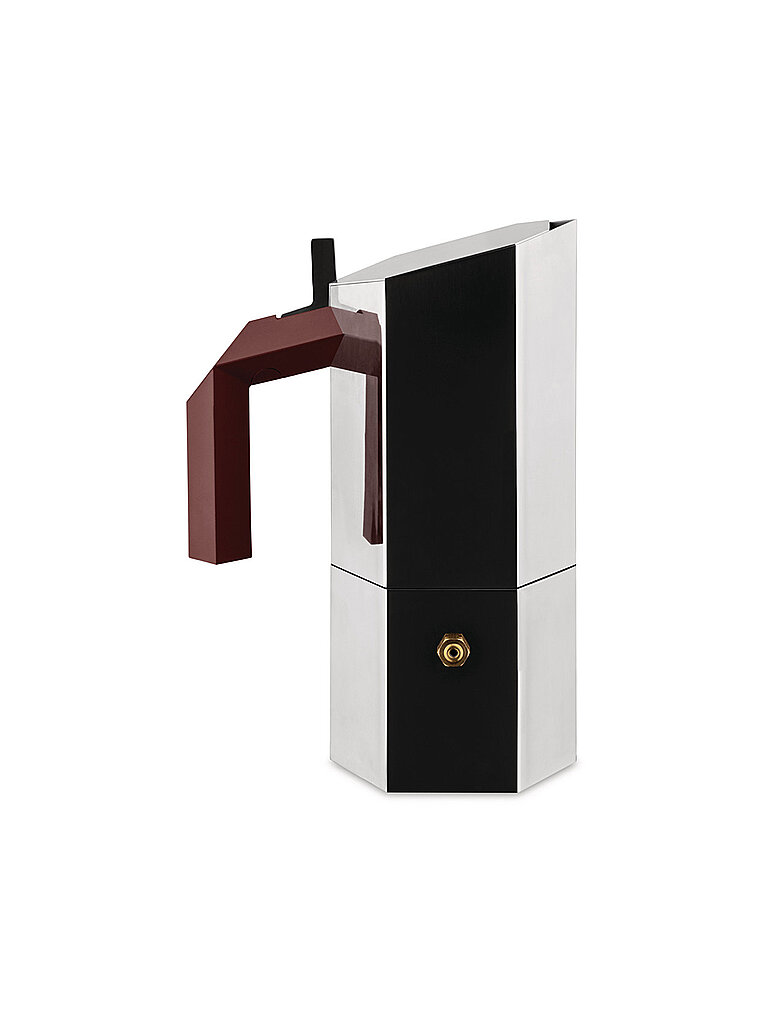 Espressiera MENHIR 3 tazze acciaio inox argento