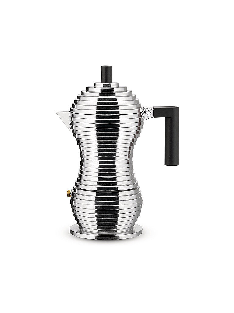 Espressomachine PULCINA 3 tazze Alluminio / Nero argento