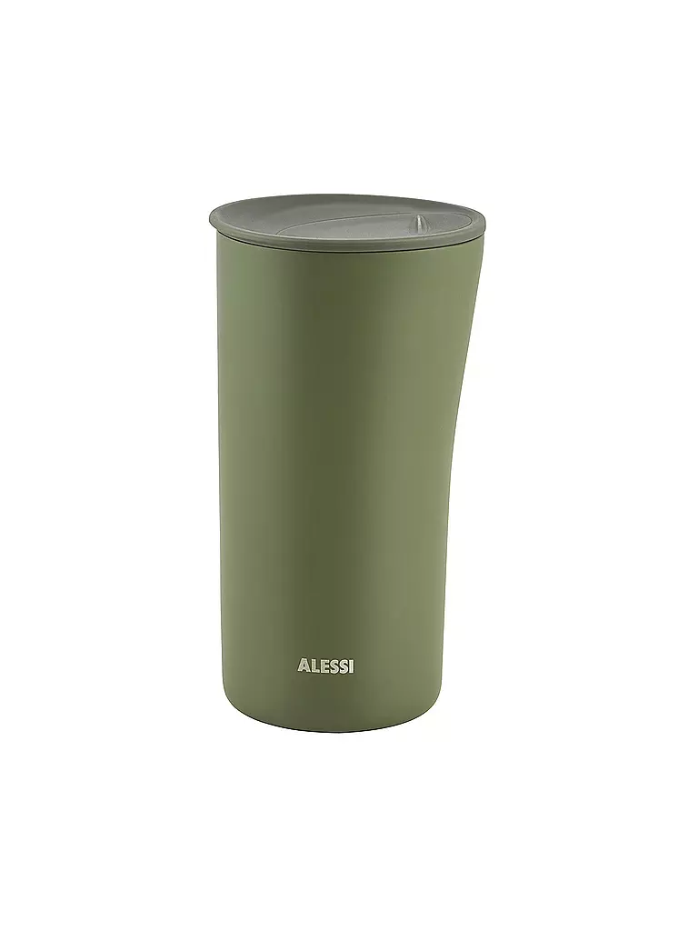 ALESSI | Bicchiere isolante - Tazza termica BURI Verde | Verde scuro