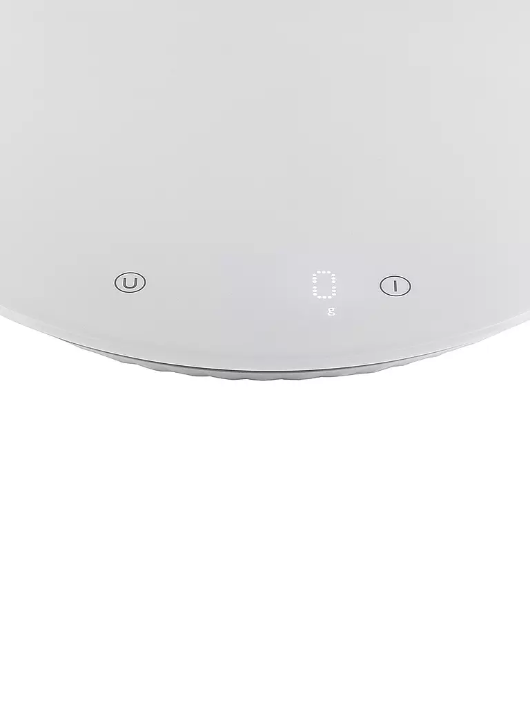 ALESSI | Bilancia da cucina digitale Plissé in resina termoplastica / Bianco | Bianco