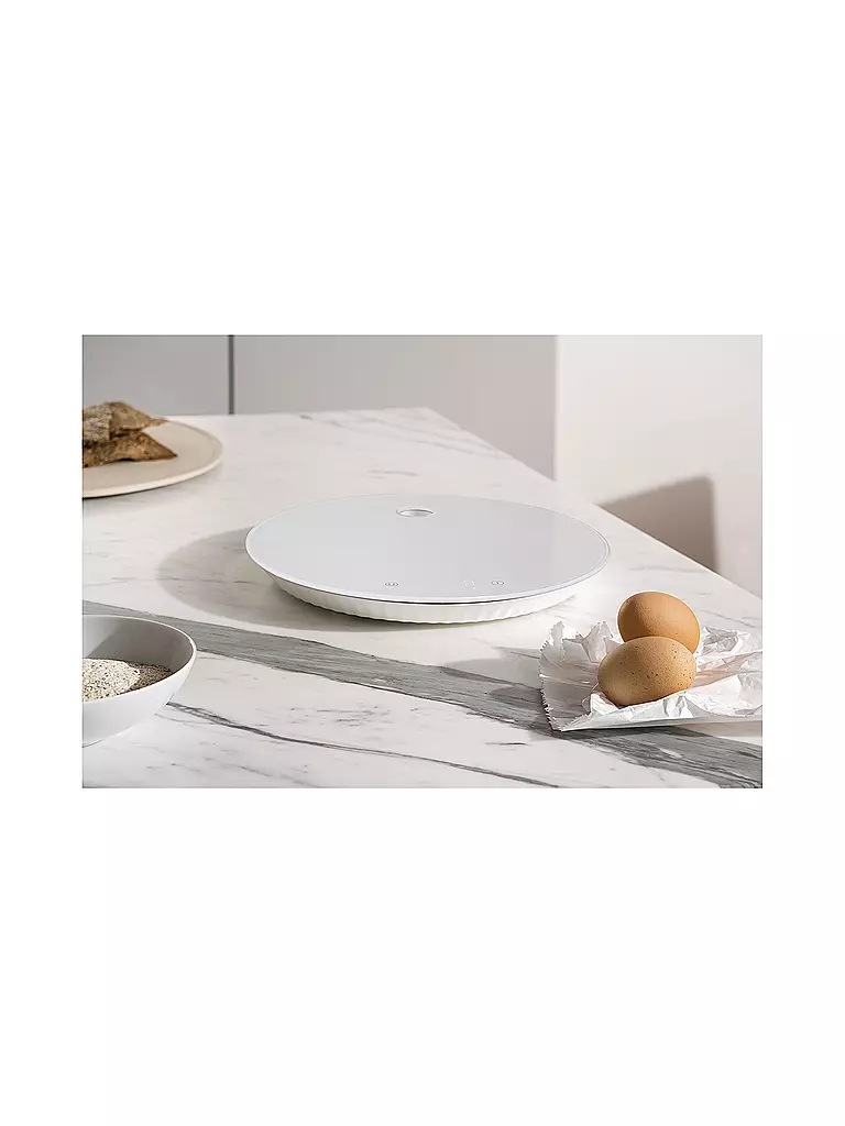 ALESSI | Bilancia da cucina digitale Plissé in resina termoplastica / Bianco | 