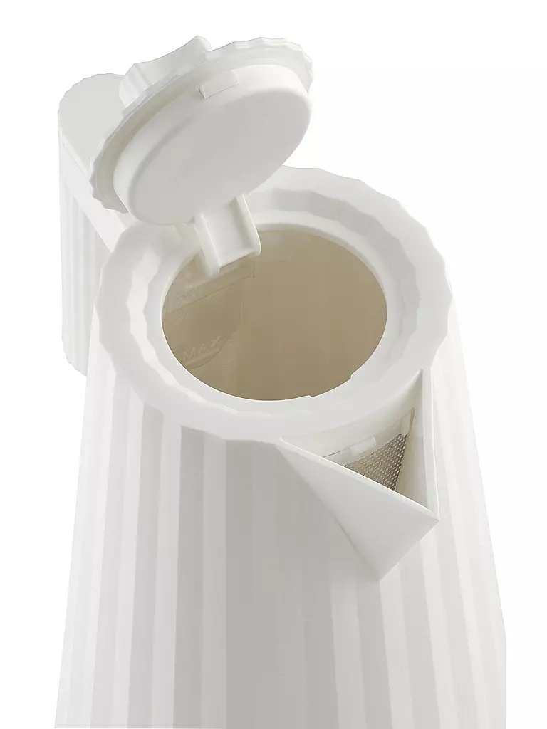 ALESSI | Bollitore 1,7l Plissé Th. Harz / Bianco | Bianco