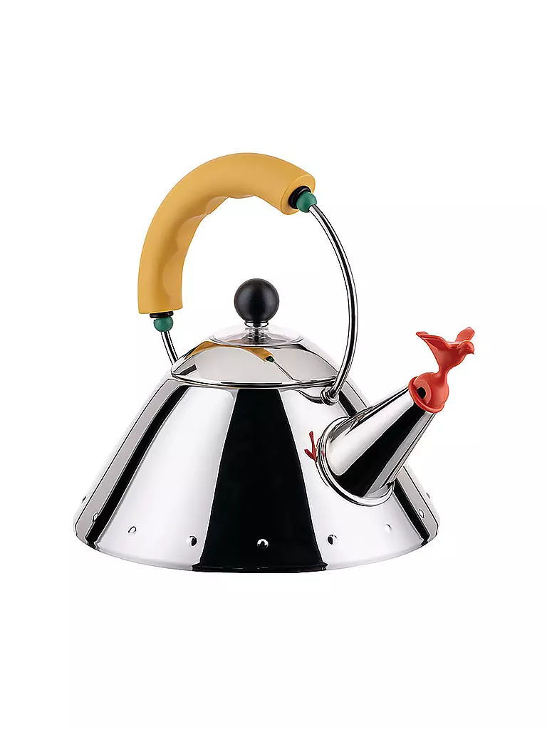 ALESSI | Bollitore 1l acciaio inox / Giallo | Argento