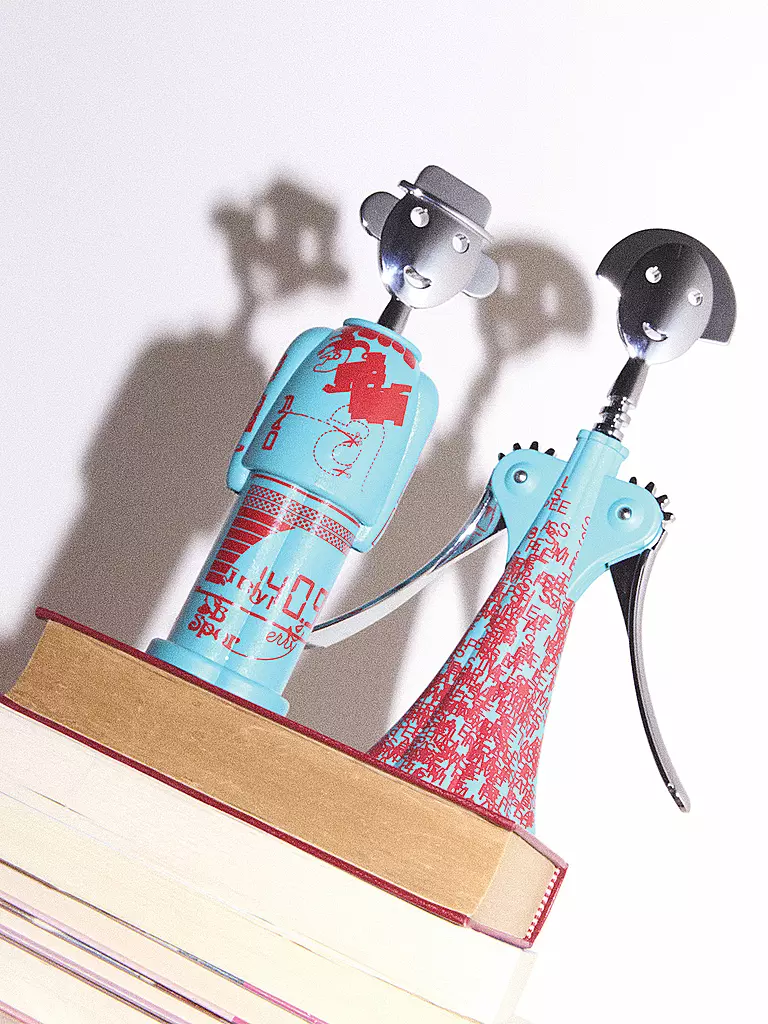 ALESSI | Cavatappi ALESSANDRO M. LIQUID Blu/Rosso | Blu chiaro