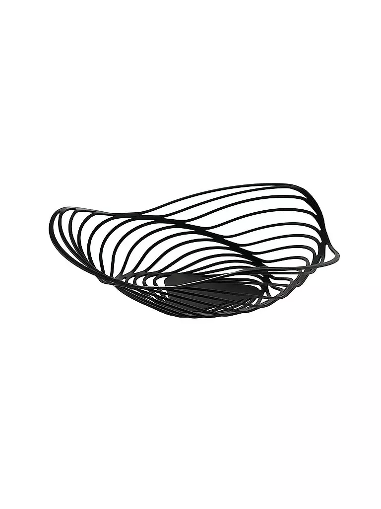 ALESSI | Cestino Trinity 26 cm | Nero