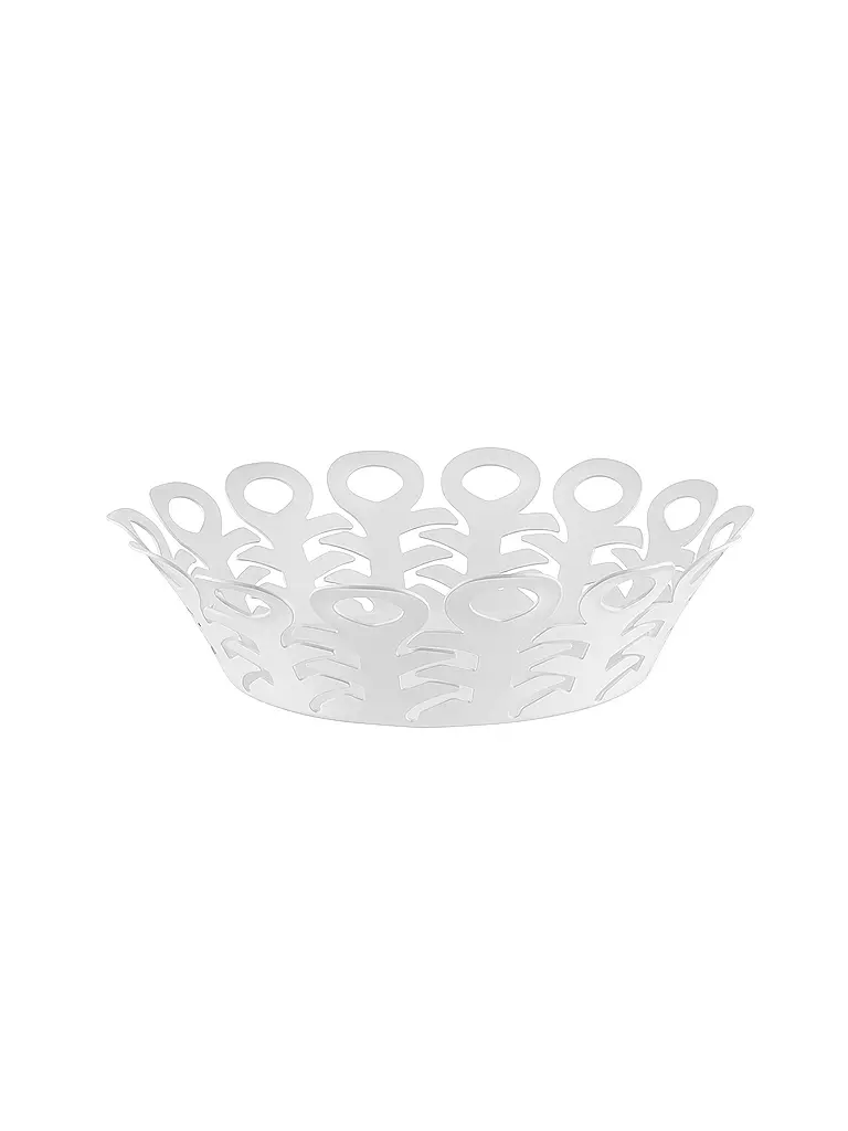 ALESSI | Cestino VIMINI 22cm Acciaio Inossidabile Epossidico. Bianco | Bianco