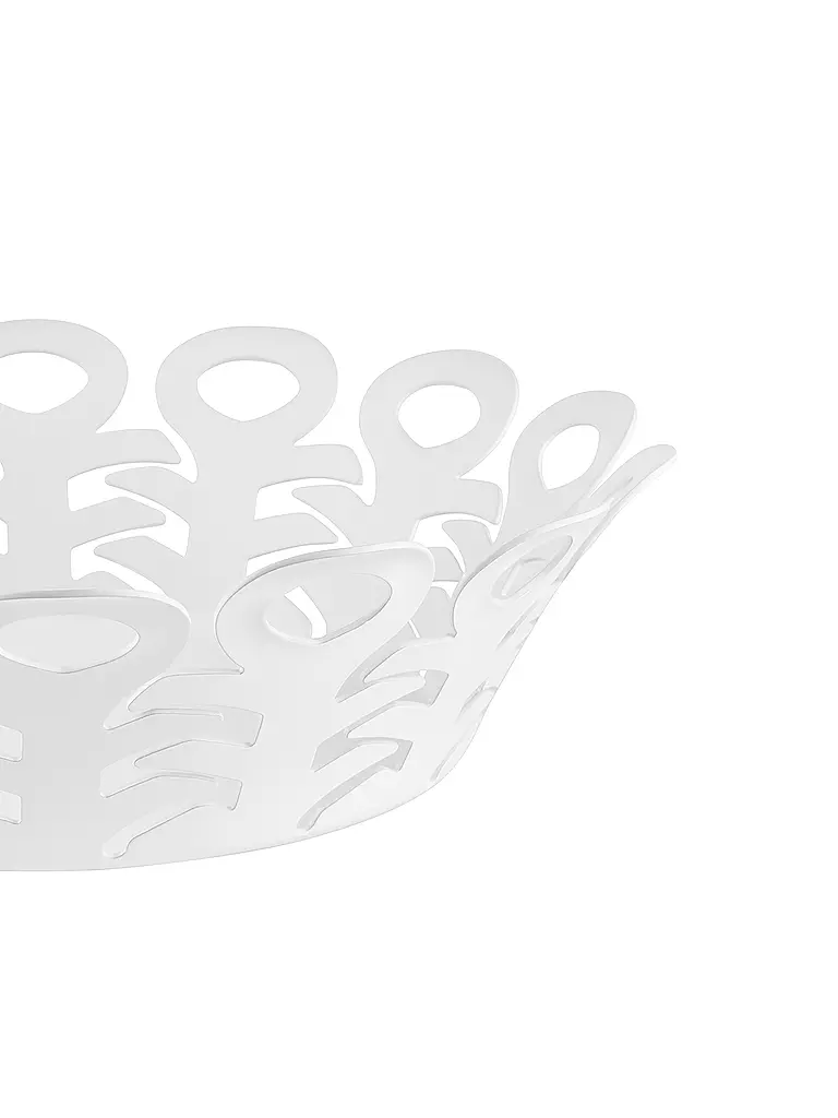 ALESSI | Cestino VIMINI 22cm Acciaio Inossidabile Epossidico. Bianco | 