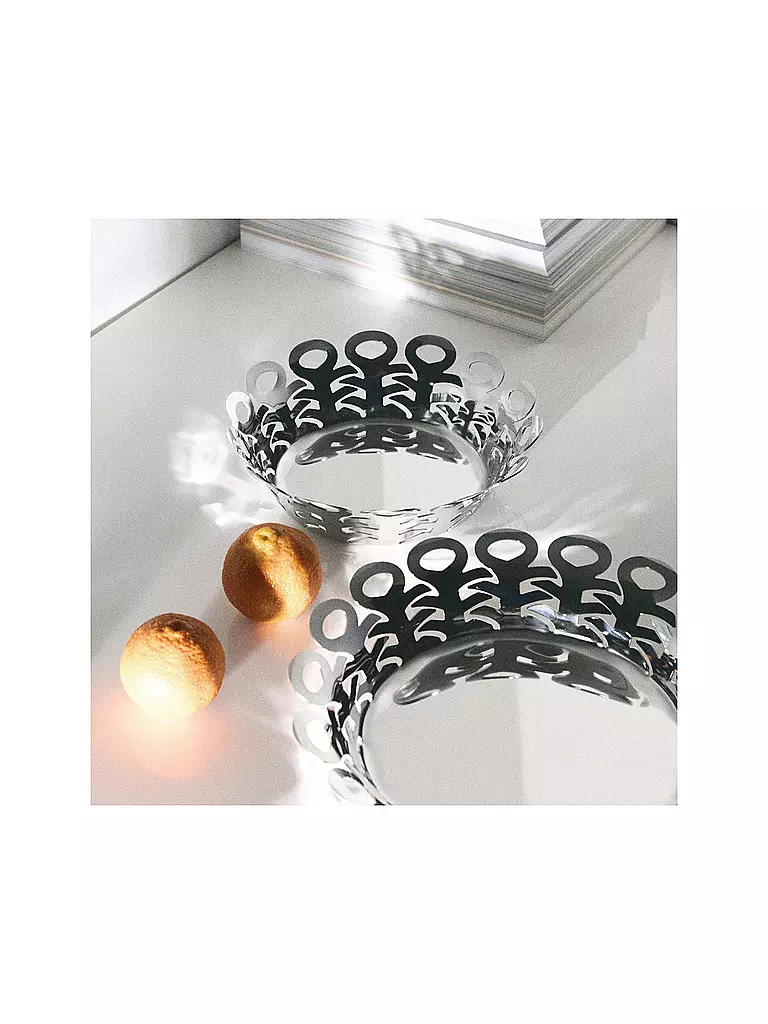 ALESSI | Cestino VIMINI 22cm acciaio inossidabile | Argento