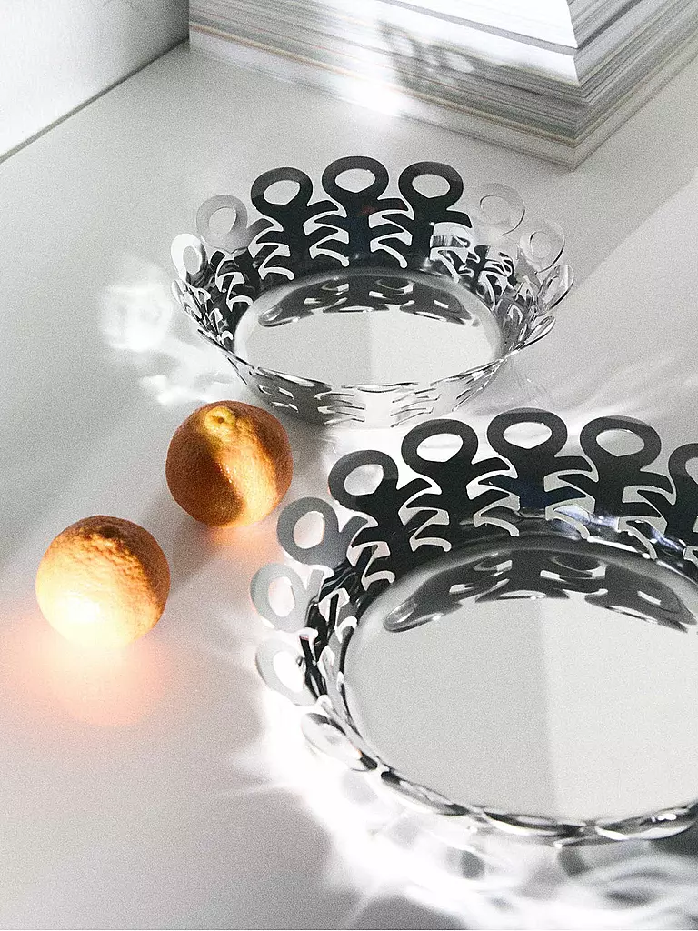 ALESSI | Cestino VIMINI 27cm acciaio inossidabile | Argento