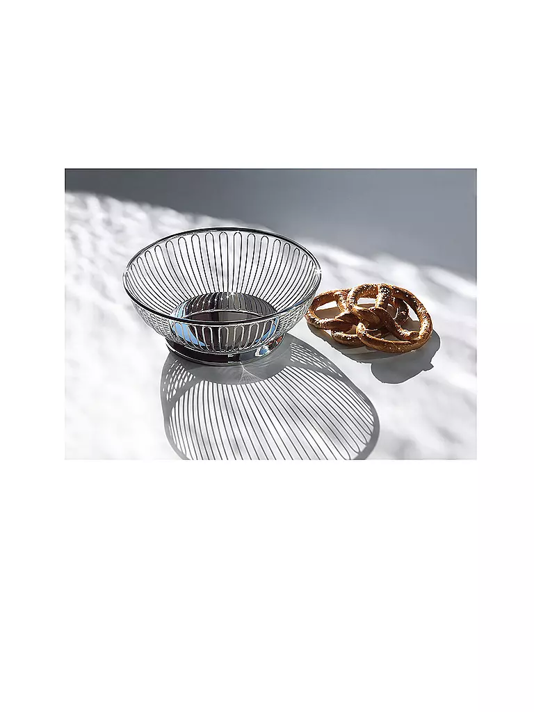 ALESSI | Cesto in filo metallico rotondo 20 cm acciaio inossidabile | Argento