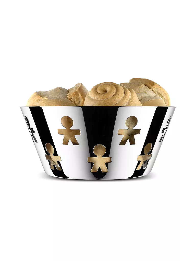 ALESSI | Ciotola per frutta GIRODONTO 20cm acciaio inossidabile | Argento