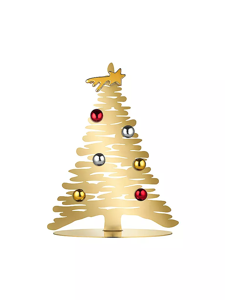 ALESSI | Decorazione natalizia Albero Bark | Oro