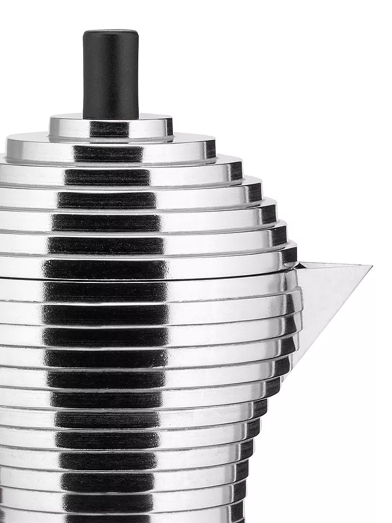 ALESSI | Espressomachine PULCINA 6 tazze Alluminio / Nero |