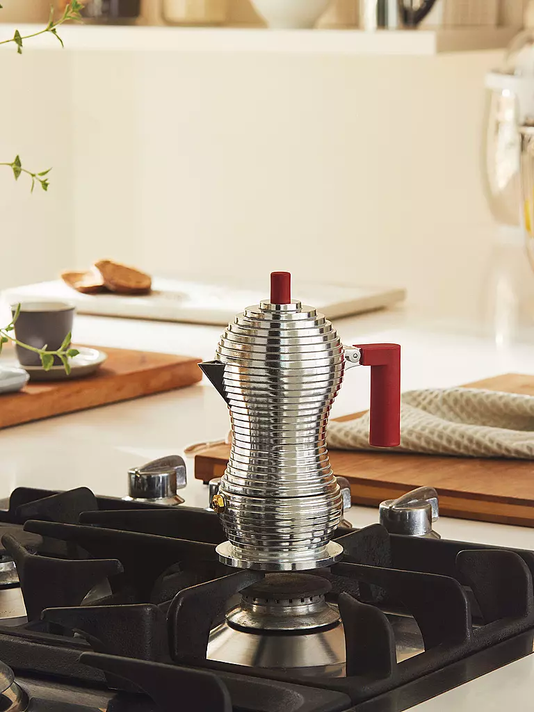 ALESSI | Espressomaschine "Pulcina" 3 Tassen | Argento