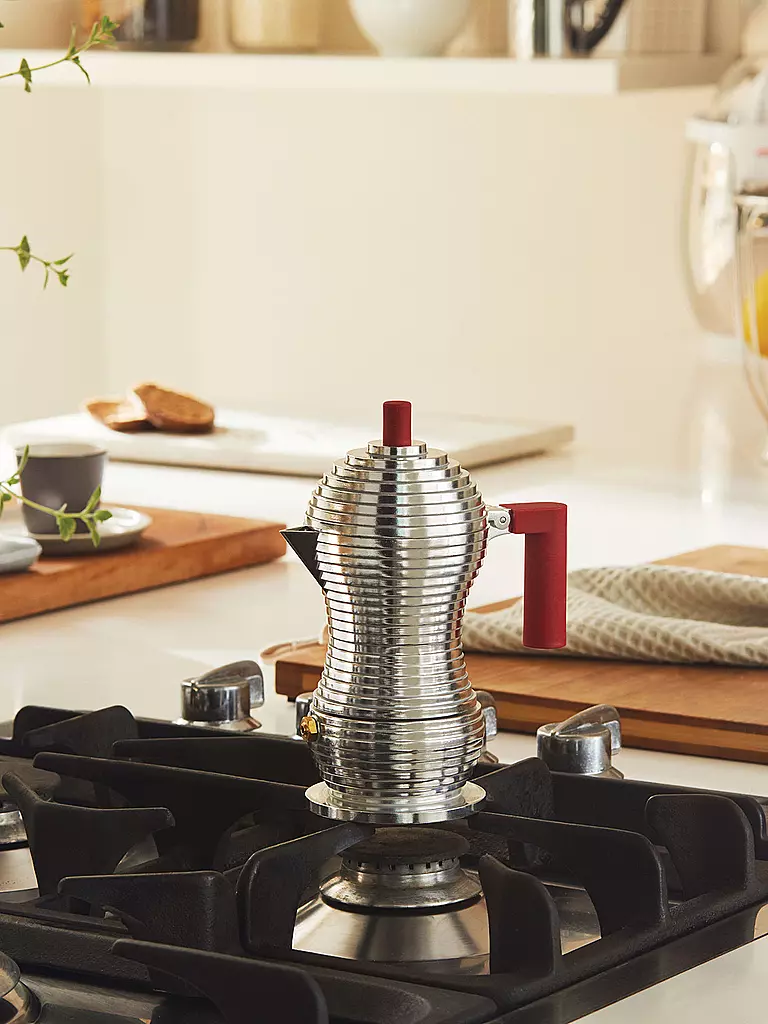 ALESSI | Espressomaschine "Pulcina" 6 Tassen | Argento