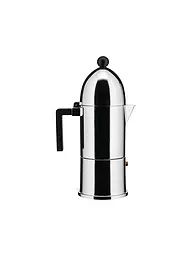 ALESSI | Espressomaschine LA CUPOLA 6 Tassen Alu /Ind. Schwarz | Argento