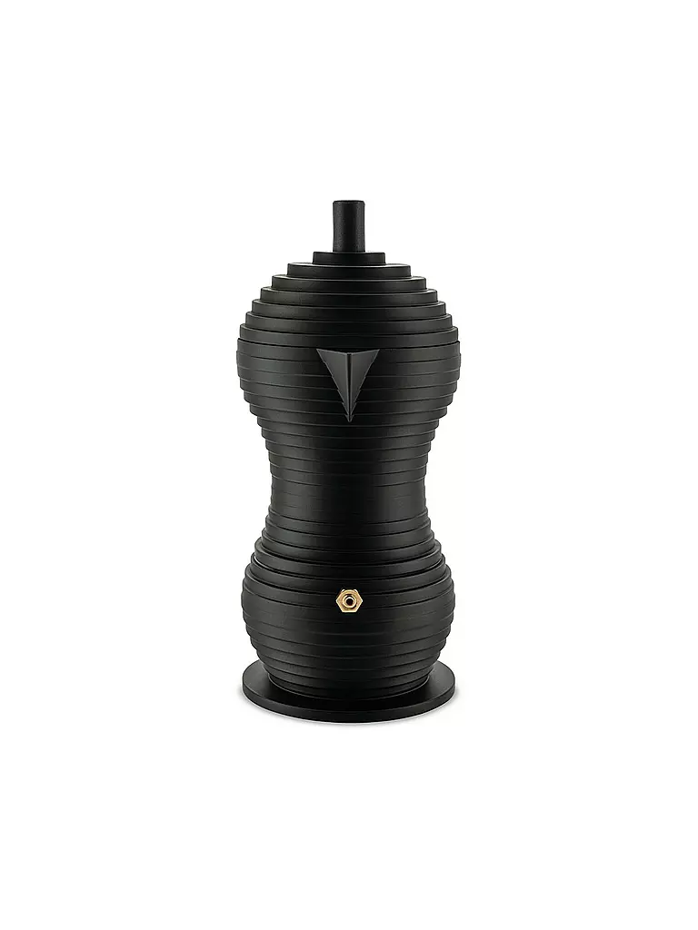 ALESSI | Espressomaschine Pulcina Black Alu/Schwarz 1 Tasse | 